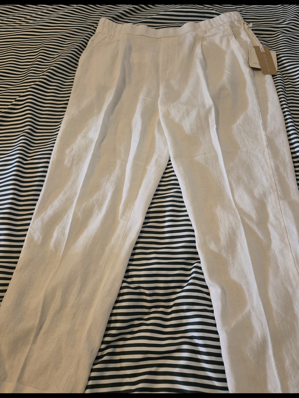 Jules & Leopold Light Beige Linen-Blend Chinos